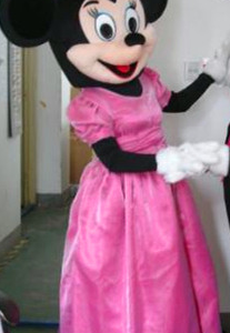 Minnie Mouse Roze Jurk Mascotte Kostuum